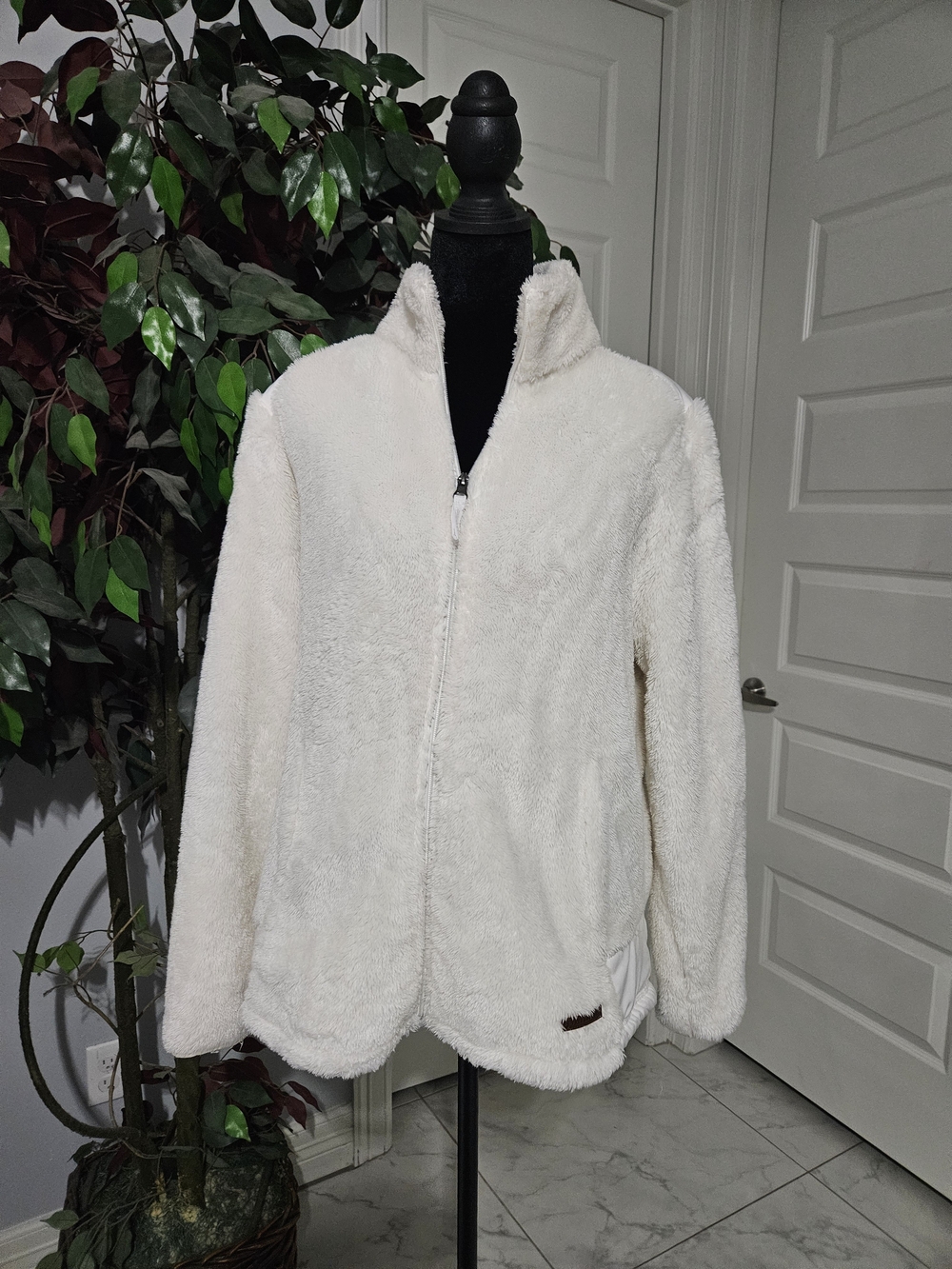 Free Country Cream Plush Full-Zip Kids Jacket